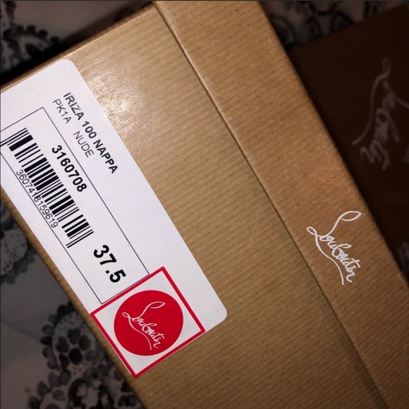 AUTH Christian Louboutin “Iriza 100mm in Nude” - Picture 2 of 4